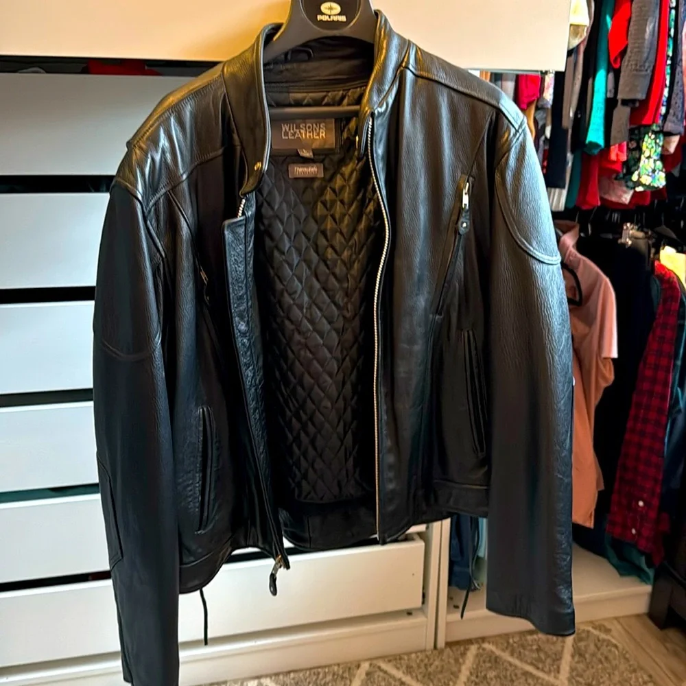 Men’s Leather Riding Jacket - Picture 1 of 4